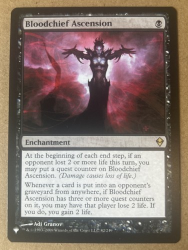 Bloodchief ascension the list - ascension,